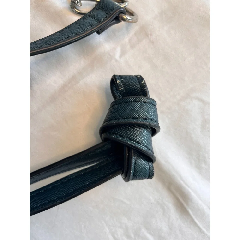 French Connection Chain‎ Zip Shoulder Bag Clutch Navy Blue Cross Body Handbag